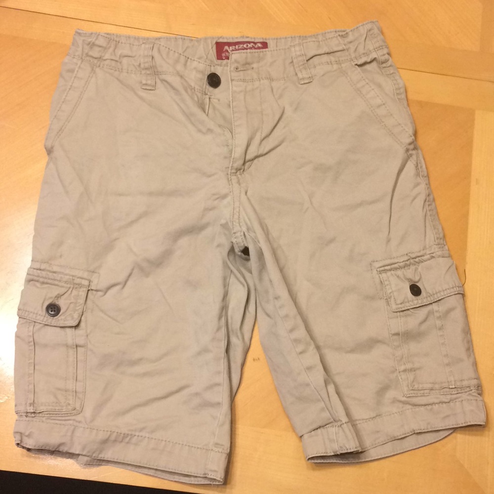 Kids cargo khaki shorts